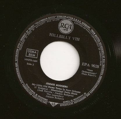 Jimmie Rodgers : Train Whistle Blues (7", EP)