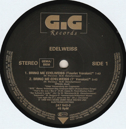Edelweiss : Bring Me Edelweiss (12")