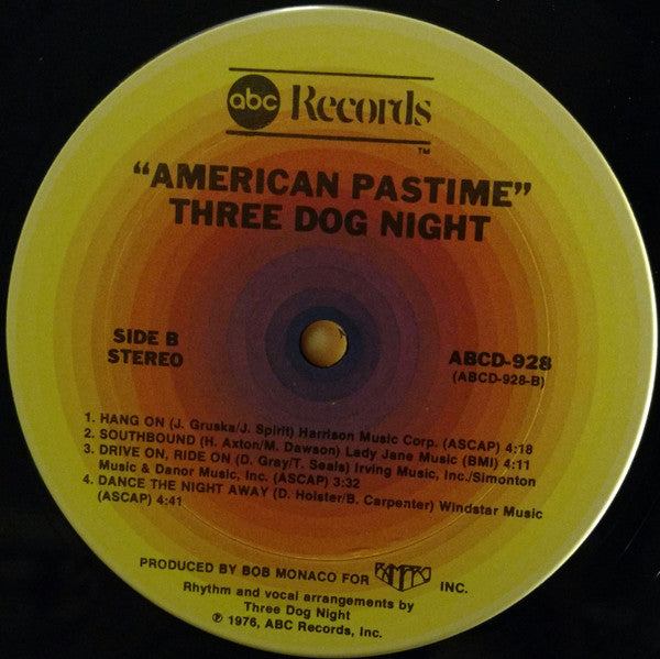 Three Dog Night : American Pastime (LP, Album, Ter)