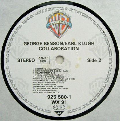 George Benson / Earl Klugh : Collaboration (LP, Album)