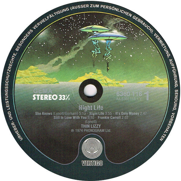 Thin Lizzy : Nightlife (LP, Album)