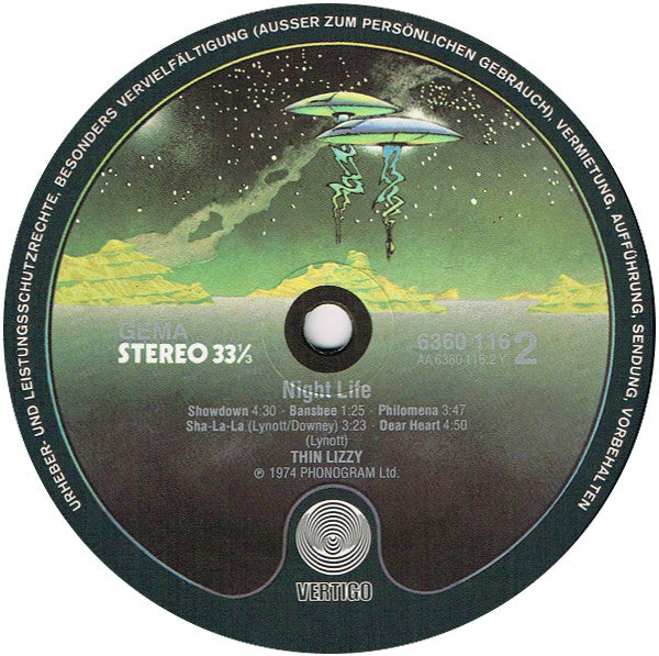 Thin Lizzy : Nightlife (LP, Album)