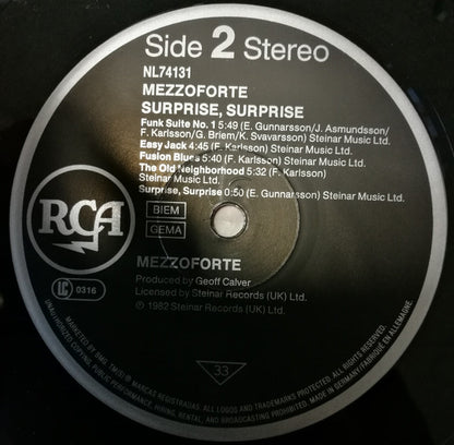 Mezzoforte : Surprise Surprise (LP, Album)
