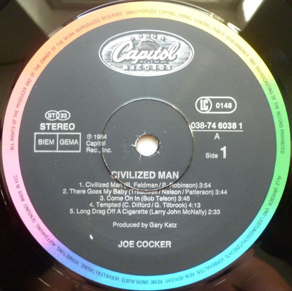 Joe Cocker : Civilized Man (LP, Album)