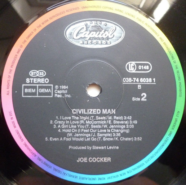 Joe Cocker : Civilized Man (LP, Album)