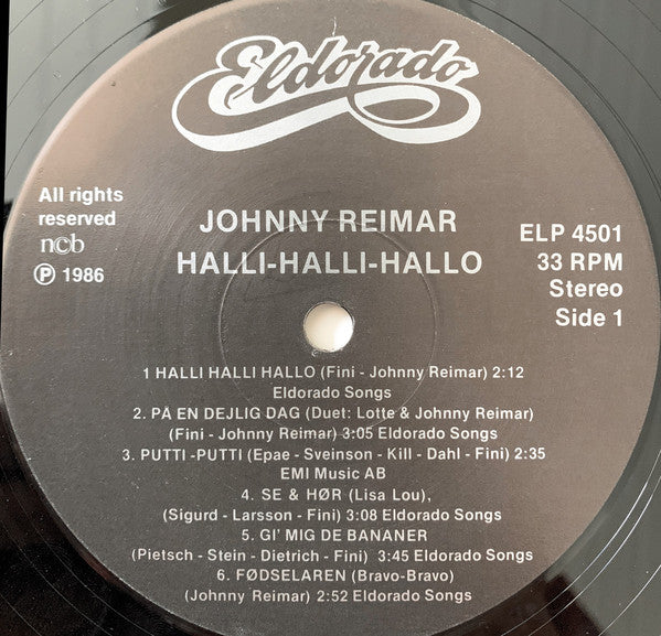 Johnny Reimar : Halli Halli Hallo (LP, Album)