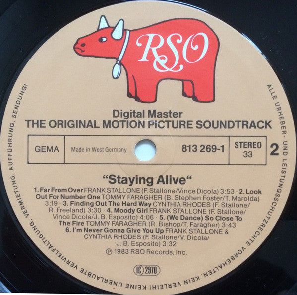 Various : Staying Alive (The Original Motion Picture Soundtrack) (LP, Album, Gat)
