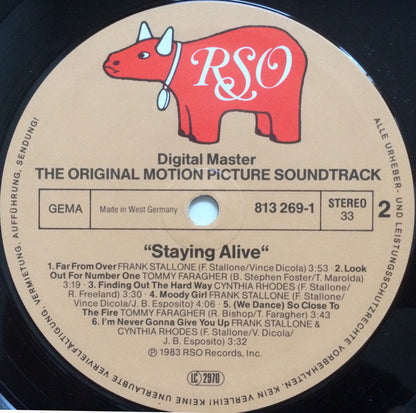 Various : Staying Alive (The Original Motion Picture Soundtrack) (LP, Album, Gat)