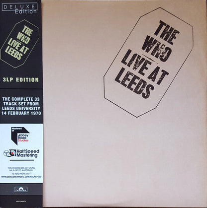 The Who : Live At Leeds (3xLP, Album, Dlx, RE, RM, 180)