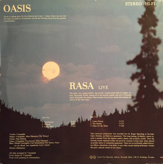 Rasa (4) : Oasis (LP, Album)