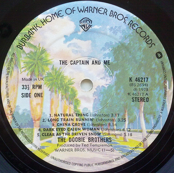 The Doobie Brothers : The Captain And Me (LP, Album, RE, Gat)