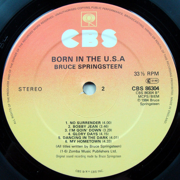 Bruce Springsteen : Born In The U.S.A. (LP, Album, Sun)