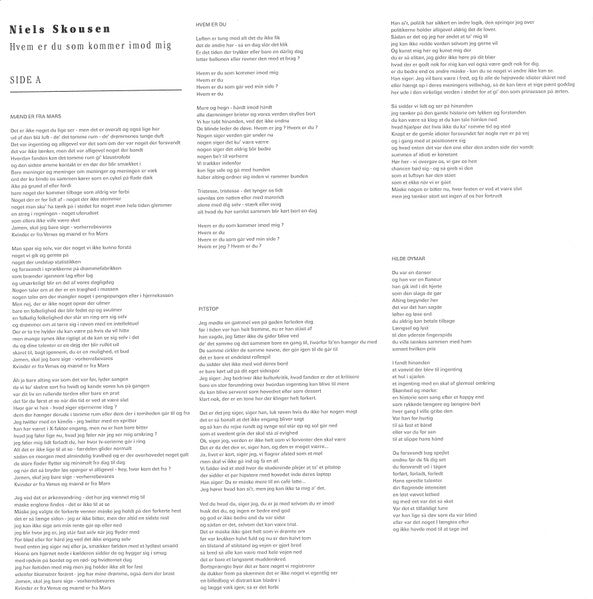 Niels Skousen : Hvem Er Du Som Kommer Imod Mig (LP, Album)