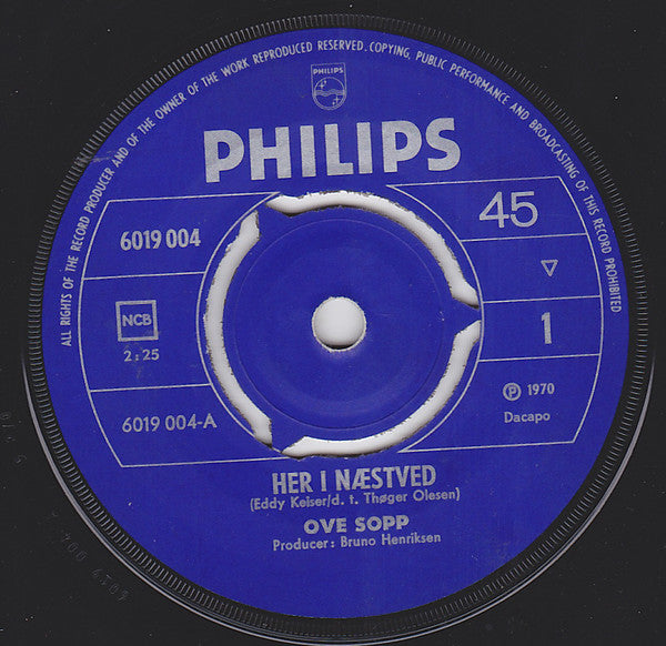 Ove Sopp : Her I Næstved (7", Mono)