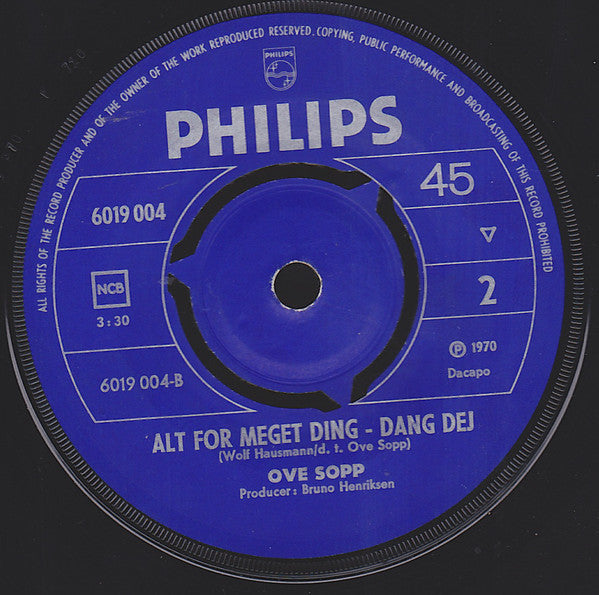Ove Sopp : Her I Næstved (7", Mono)