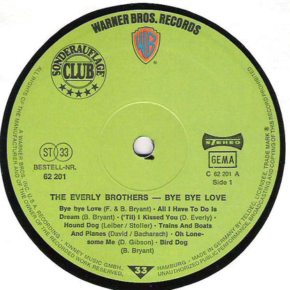 The Everly Brothers* : Bye Bye Love (LP, Comp, Club)