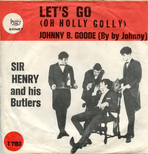 Sir Henry & His Butlers : Let's Go (7", Single, Red)