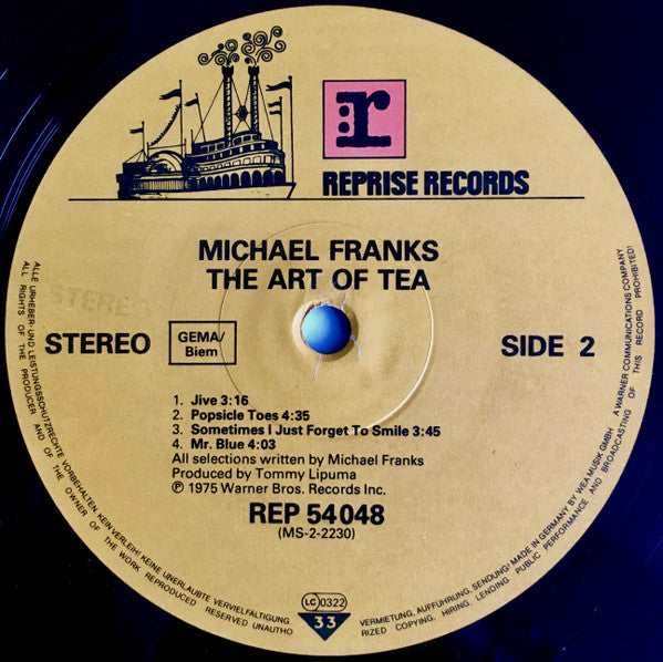 Michael Franks : The Art Of Tea (LP, Album, RE)