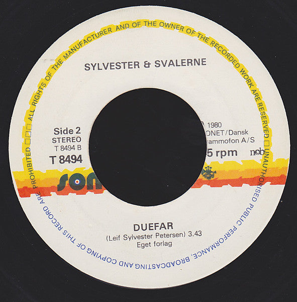 Sylvester & Svalerne : Sølvbryllup (7")