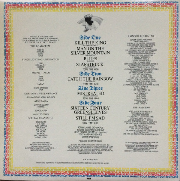 Rainbow : On Stage (2xLP, Album, Gat)