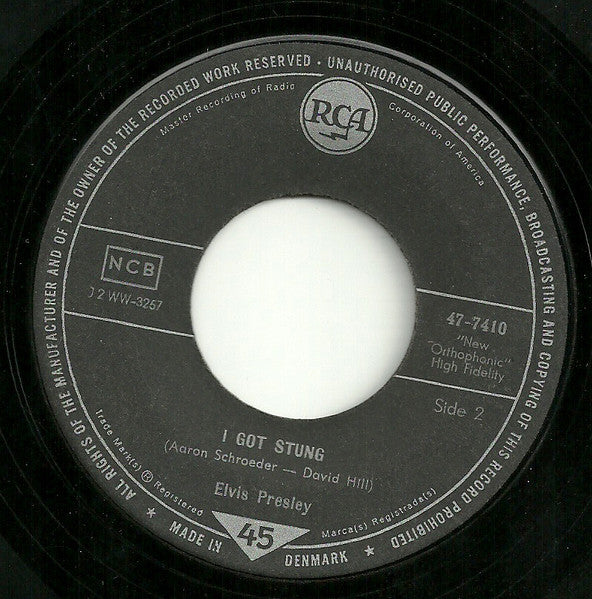 Elvis Presley : One Night (7")