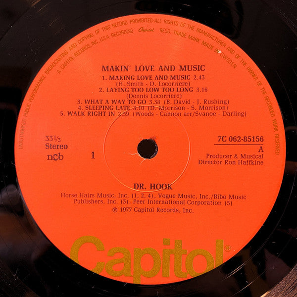 Dr. Hook : Makin' Love And Music (LP, Album)