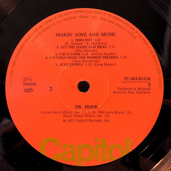Dr. Hook : Makin' Love And Music (LP, Album)
