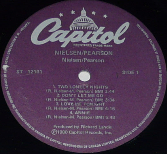 Nielsen/Pearson* : Nielsen/Pearson (LP, Album)