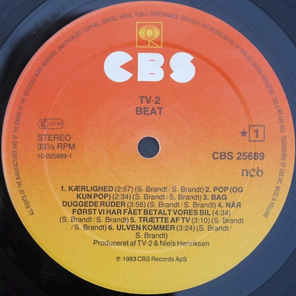 tv•2* : Beat (LP, Album, Ora)