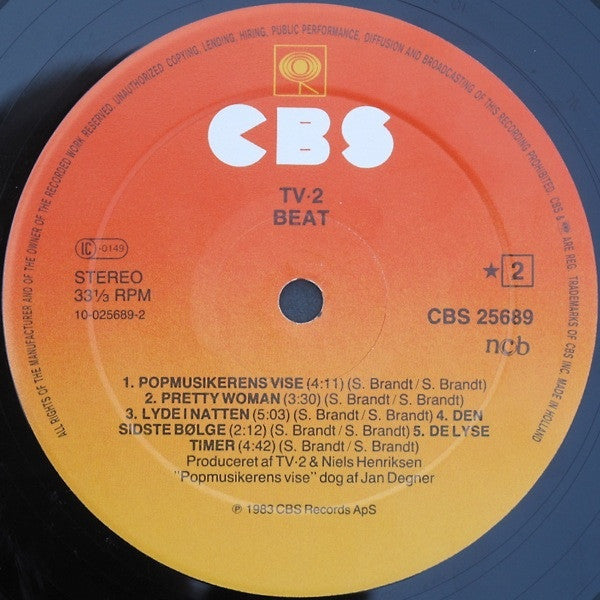 tv•2* : Beat (LP, Album, Ora)