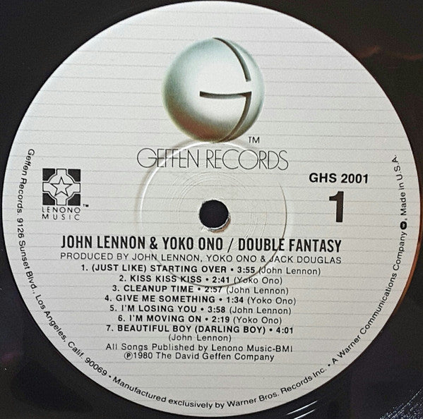 John Lennon & Yoko Ono : Double Fantasy (LP, Album, Win)