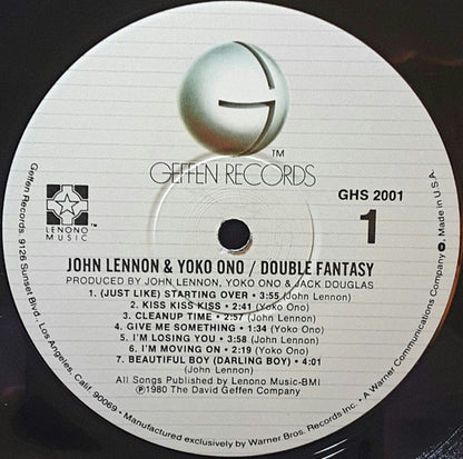 John Lennon & Yoko Ono : Double Fantasy (LP, Album, Win)