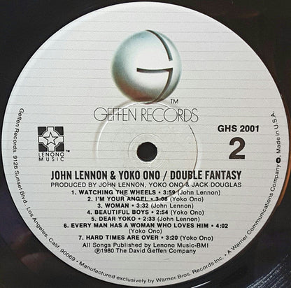 John Lennon & Yoko Ono : Double Fantasy (LP, Album, Win)