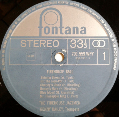 The Firehouse Jazzmen, Benny Bailey : Firehouse Ball  (LP)