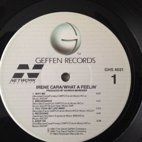 Irene Cara : What A Feelin' (LP, Album, Jac)