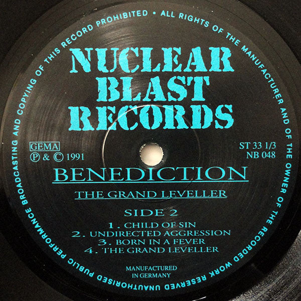 Benediction : The Grand Leveller (LP, Album)