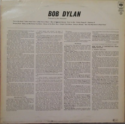 Bob Dylan : Bob Dylan (LP, Album, RE)