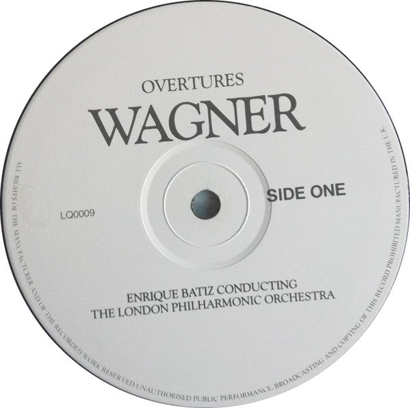 Richard Wagner - Enrique Batiz, London Philharmonic Orchestra, Orquesta Sinfonica Del Estado De Mexico : Overtures (LP)