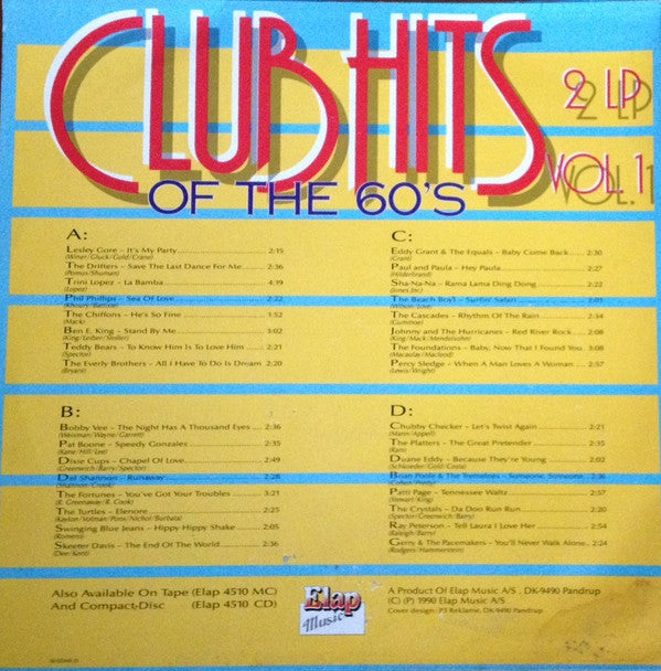 Various : Club Hits Of The 60'S Vol. 1 (2xLP, Comp)