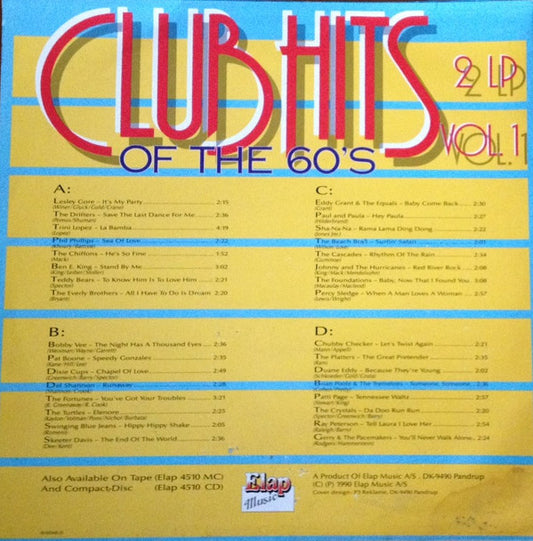 Various : Club Hits Of The 60'S Vol. 1 (2xLP, Comp)