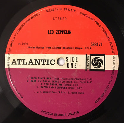 Led Zeppelin : Led Zeppelin (LP, Album, RP, Ver)
