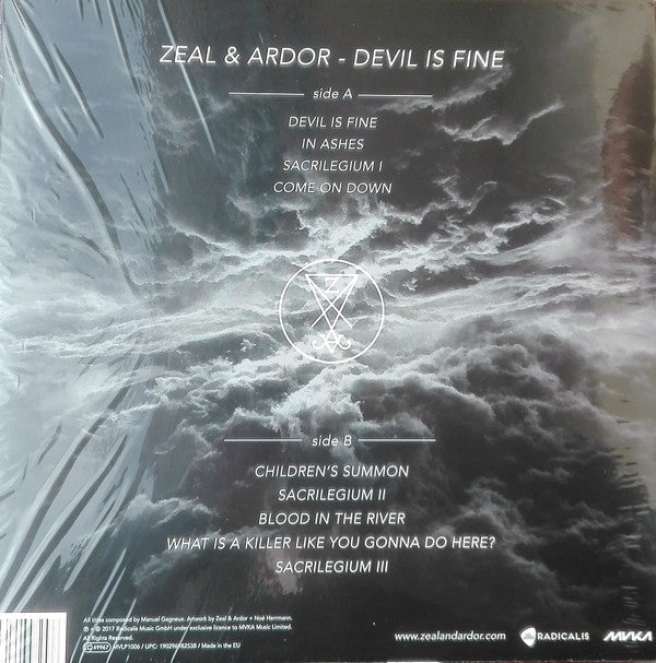 Zeal & Ardor* : Devil Is Fine (LP, Album, Ltd, Gre)