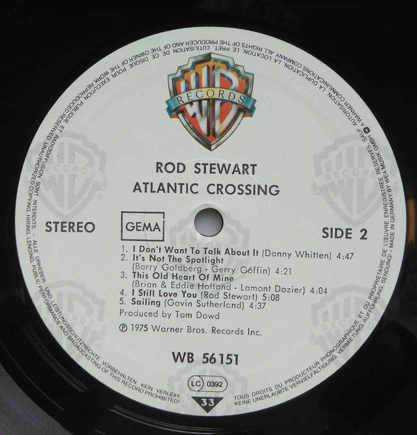 Rod Stewart : Atlantic Crossing (LP, Album, RP, Gat)