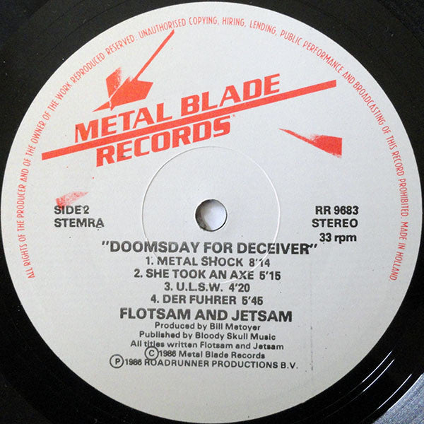 Flotsam And Jetsam : Doomsday For The Deceiver (LP, Album)