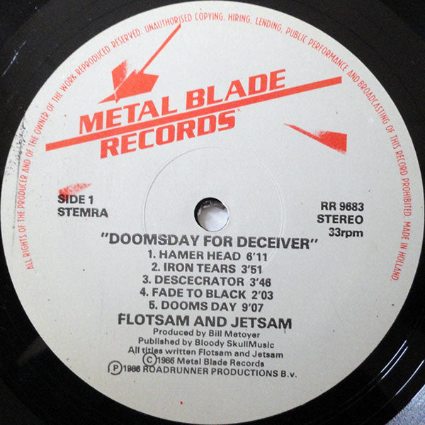 Flotsam And Jetsam : Doomsday For The Deceiver (LP, Album)
