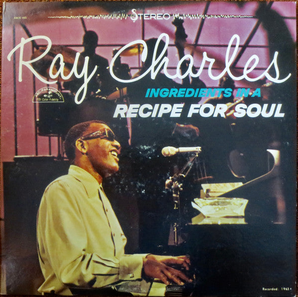 Ray Charles : Ingredients In A Recipe For Soul (LP, Album)
